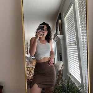 ABERCROMBIE & FITCH: plaid mini skirt